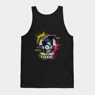 A girl with a oxygen mask and horns Tank Top